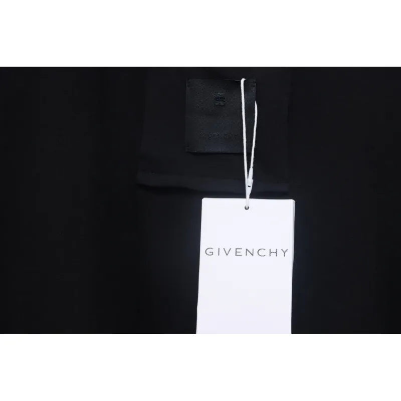 Givenchy Eyelet Embroidery Crewneck Short Sleeve T-Shirt black