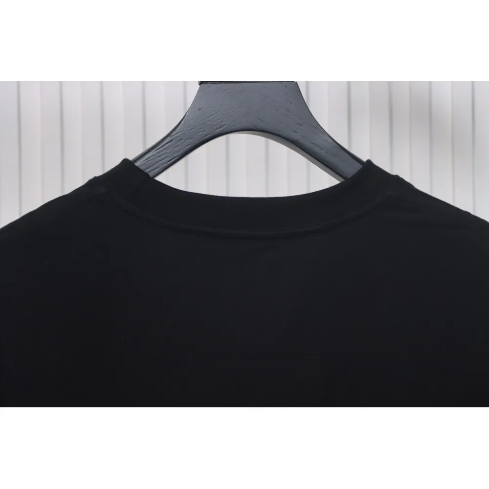 Givenchy Eyelet Embroidery Crewneck Short Sleeve T-Shirt black
