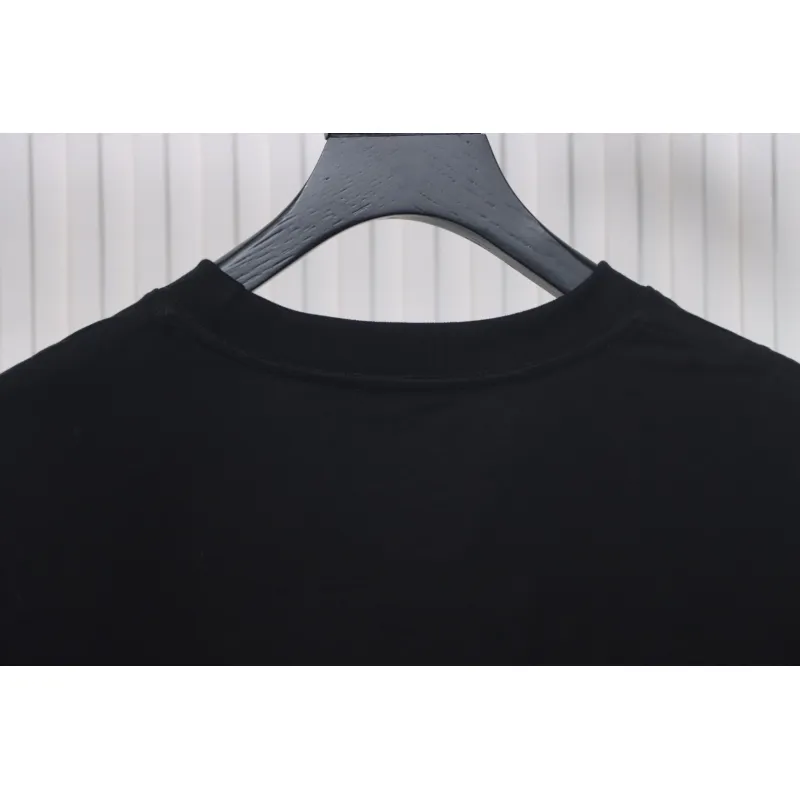 Givenchy Eyelet Embroidery Crewneck Short Sleeve T-Shirt black