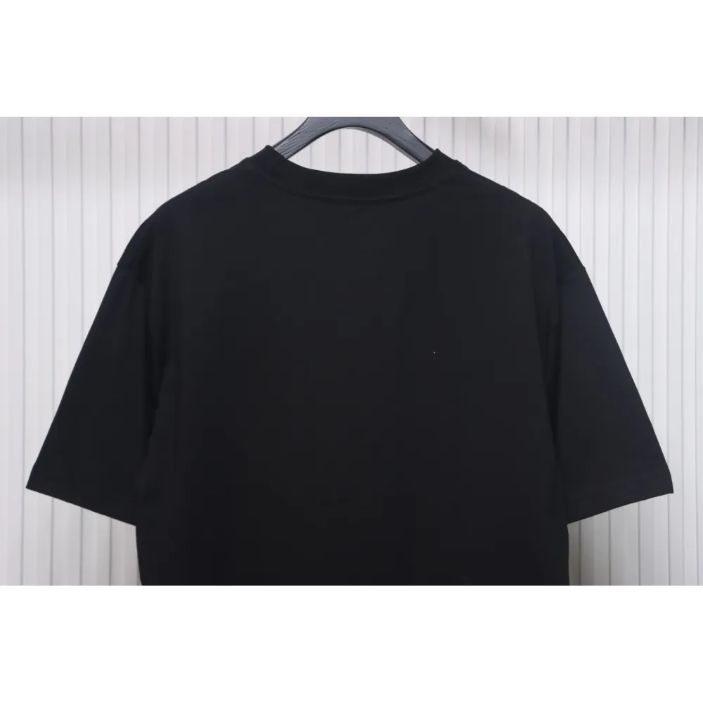 Givenchy Eyelet Embroidery Crewneck Short Sleeve T-Shirt black