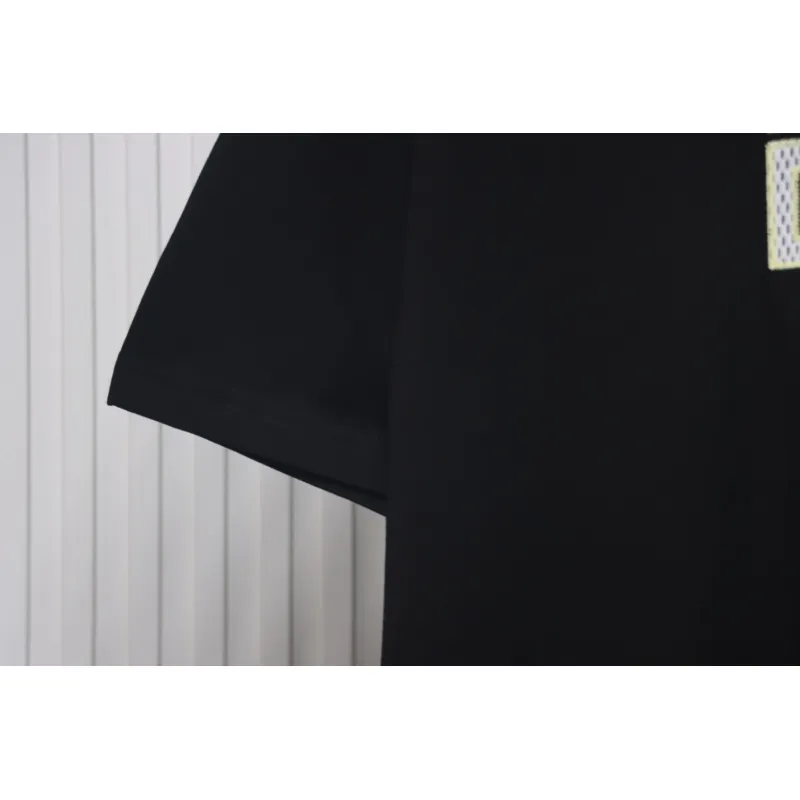 Givenchy Eyelet Embroidery Crewneck Short Sleeve T-Shirt black