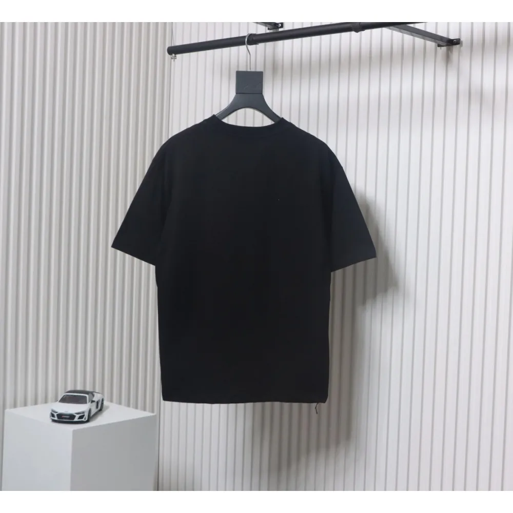 Givenchy Eyelet Embroidery Crewneck Short Sleeve T-Shirt black