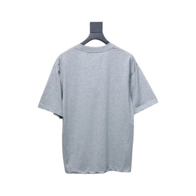 Givenchy Eyelet Embroidery Crewneck Short Sleeve T-Shirt Grey 02