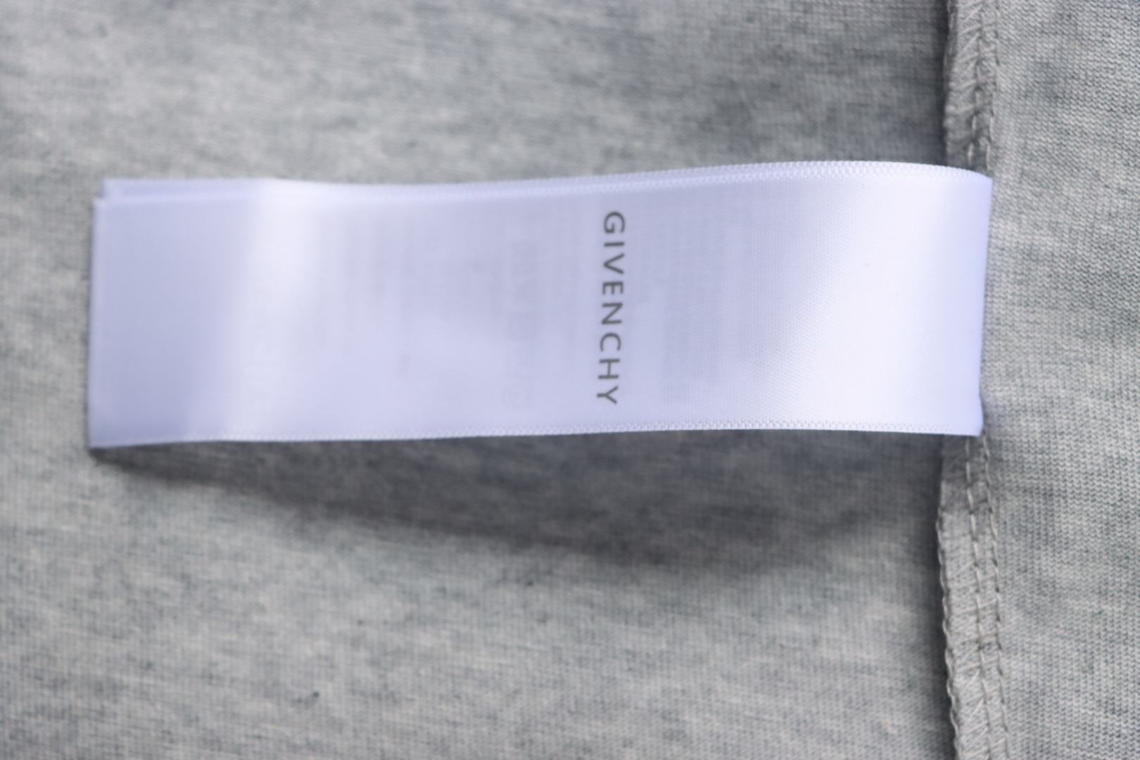 Givenchy Eyelet Embroidery Crewneck Short Sleeve T-Shirt Grey