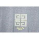 Givenchy Eyelet Embroidery Crewneck Short Sleeve T-Shirt Grey
