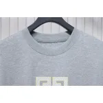 Givenchy Eyelet Embroidery Crewneck Short Sleeve T-Shirt Grey