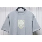 Givenchy Eyelet Embroidery Crewneck Short Sleeve T-Shirt Grey