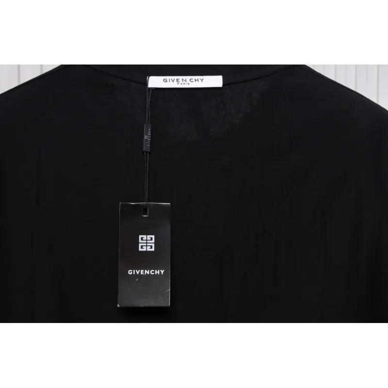 Givenchy Graffiti Letters Embroidered Logo Short Sleeve T-Shirt black