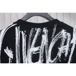 Givenchy Graffiti Letters Embroidered Logo Short Sleeve T-Shirt black