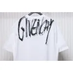 Givenchy Graffiti Letters Embroidered Logo Short Sleeve T-Shirt White