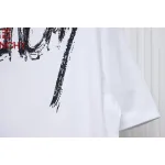 Givenchy Graffiti Letters Embroidered Logo Short Sleeve T-Shirt White