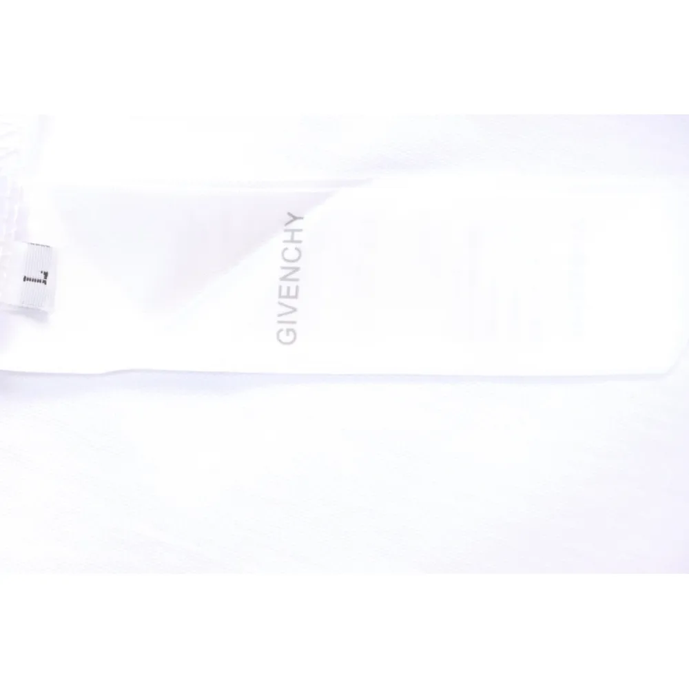 Givenchy Graffiti Letters Embroidered Logo Short Sleeve T-Shirt White