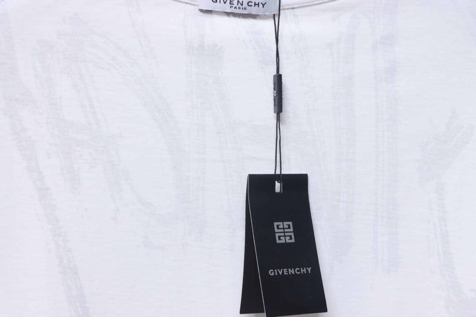 Givenchy Graffiti Letters Embroidered Logo Short Sleeve T-Shirt White