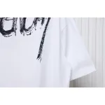Givenchy Graffiti Letters Embroidered Logo Short Sleeve T-Shirt White