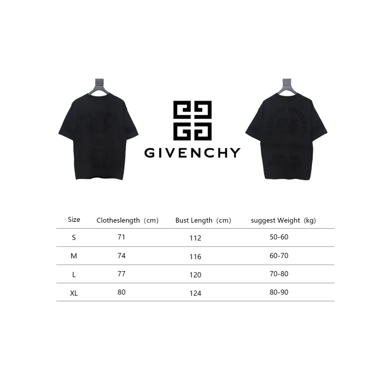 Givenchy new printed flocked short-sleeved T-shirt