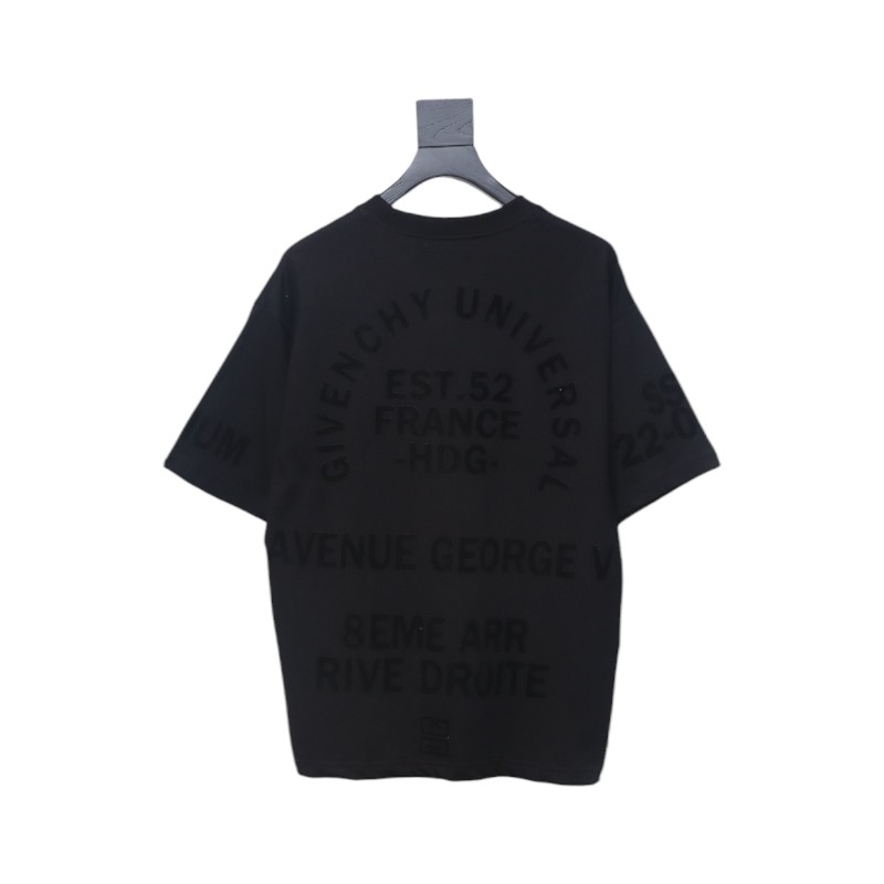 Givenchy new printed flocked short-sleeved T-shirt