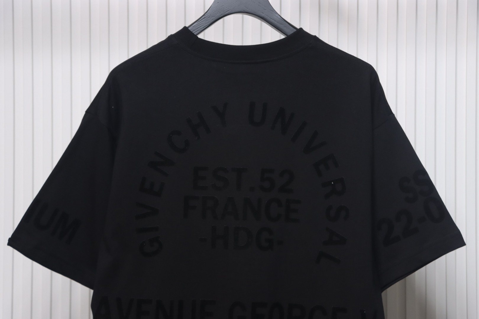 Givenchy new printed flocked short-sleeved T-shirt