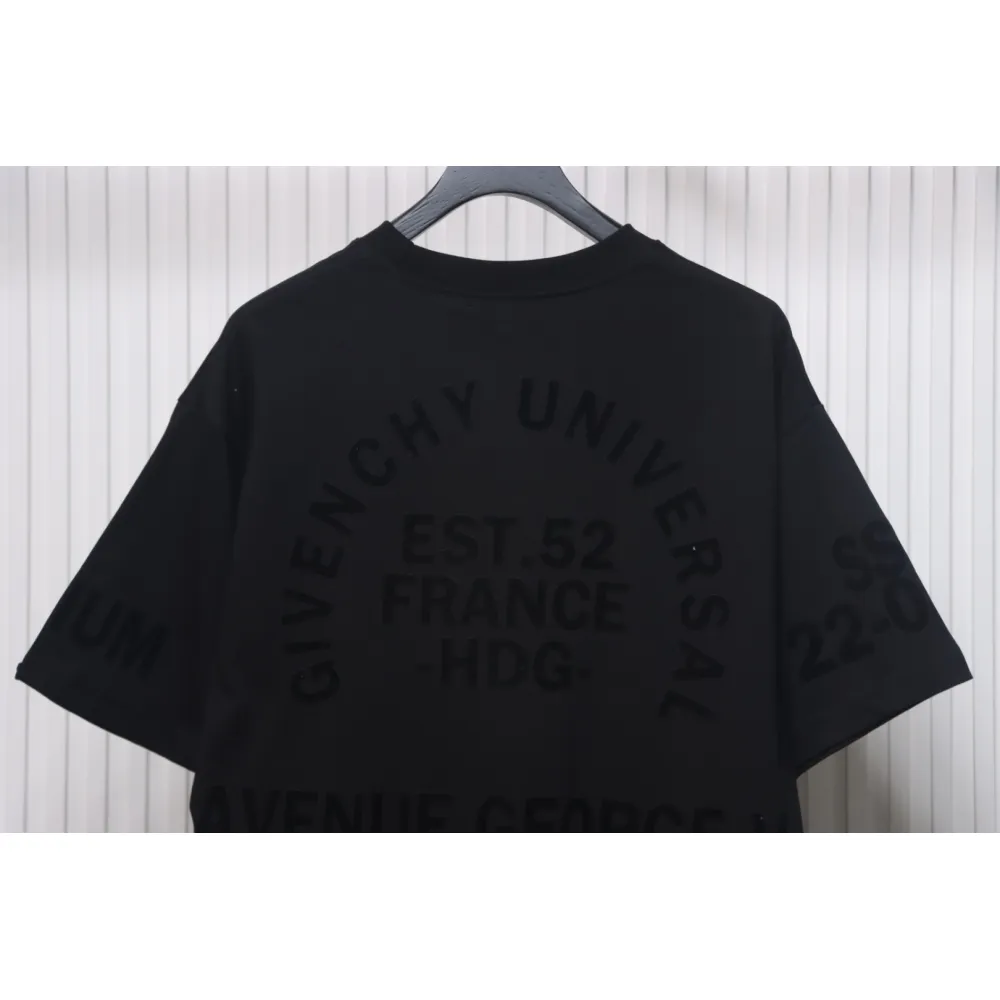 Givenchy new printed flocked short-sleeved T-shirt