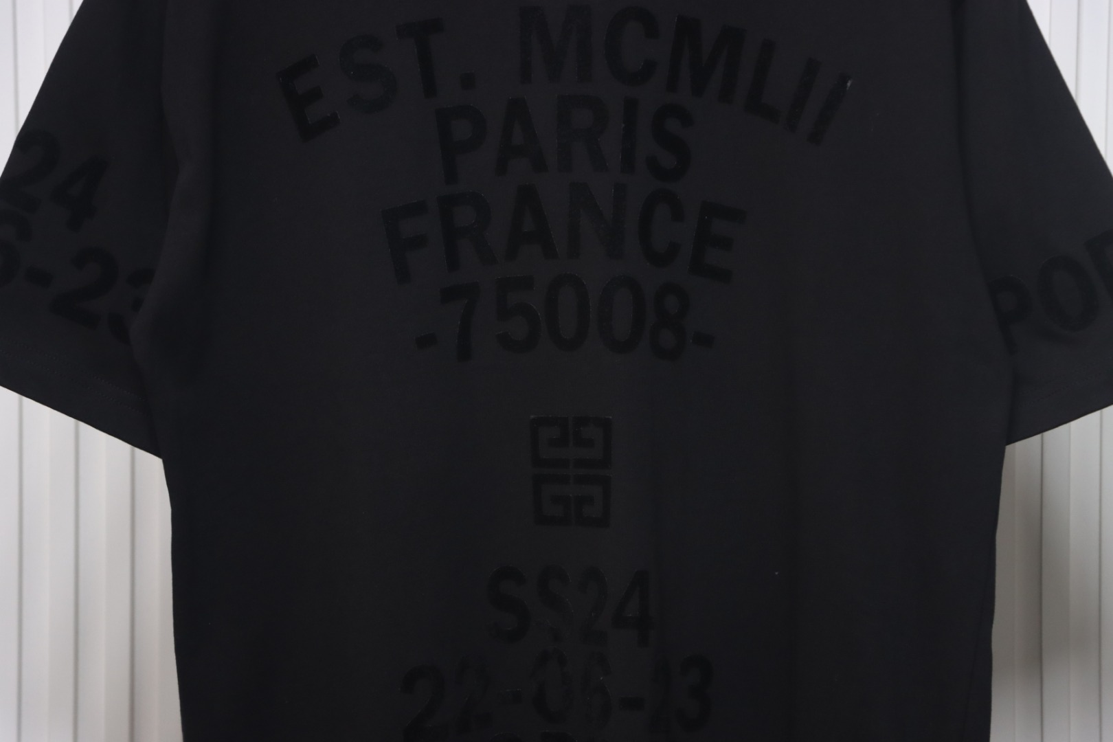 Givenchy new printed flocked short-sleeved T-shirt