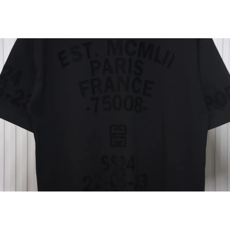 Givenchy new printed flocked short-sleeved T-shirt