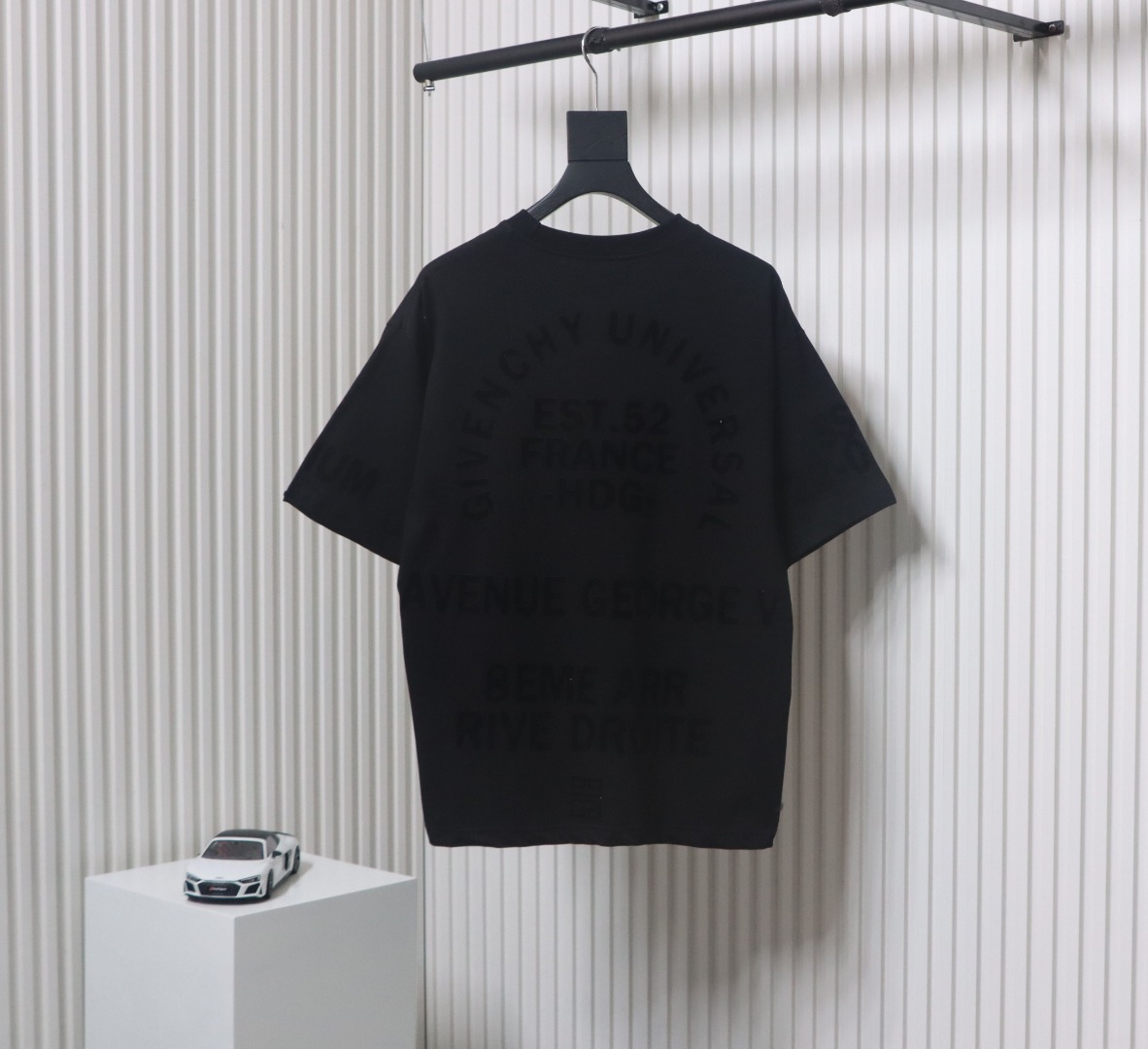 Givenchy new printed flocked short-sleeved T-shirt