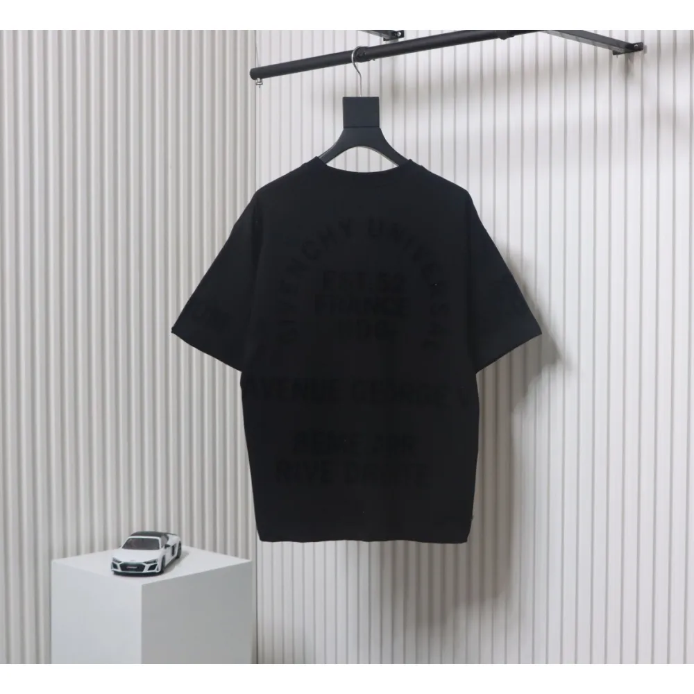 Givenchy new printed flocked short-sleeved T-shirt