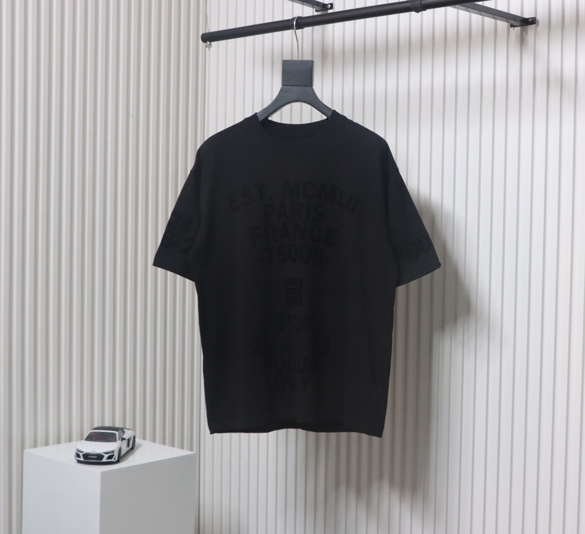 Givenchy new printed flocked short-sleeved T-shirt