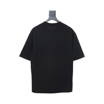 Givenchy Shoulder Hand-Painted Letters Printed Short Sleeve black 02