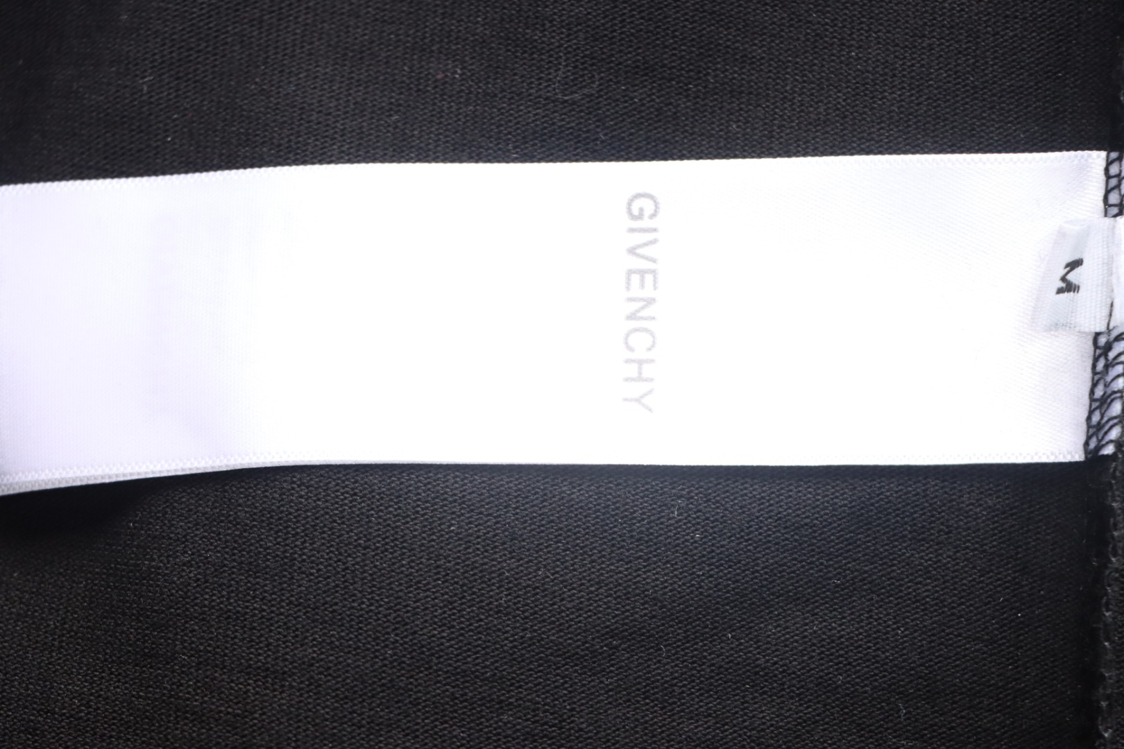 Givenchy Shoulder Hand-Painted Letters Printed Short Sleeve black