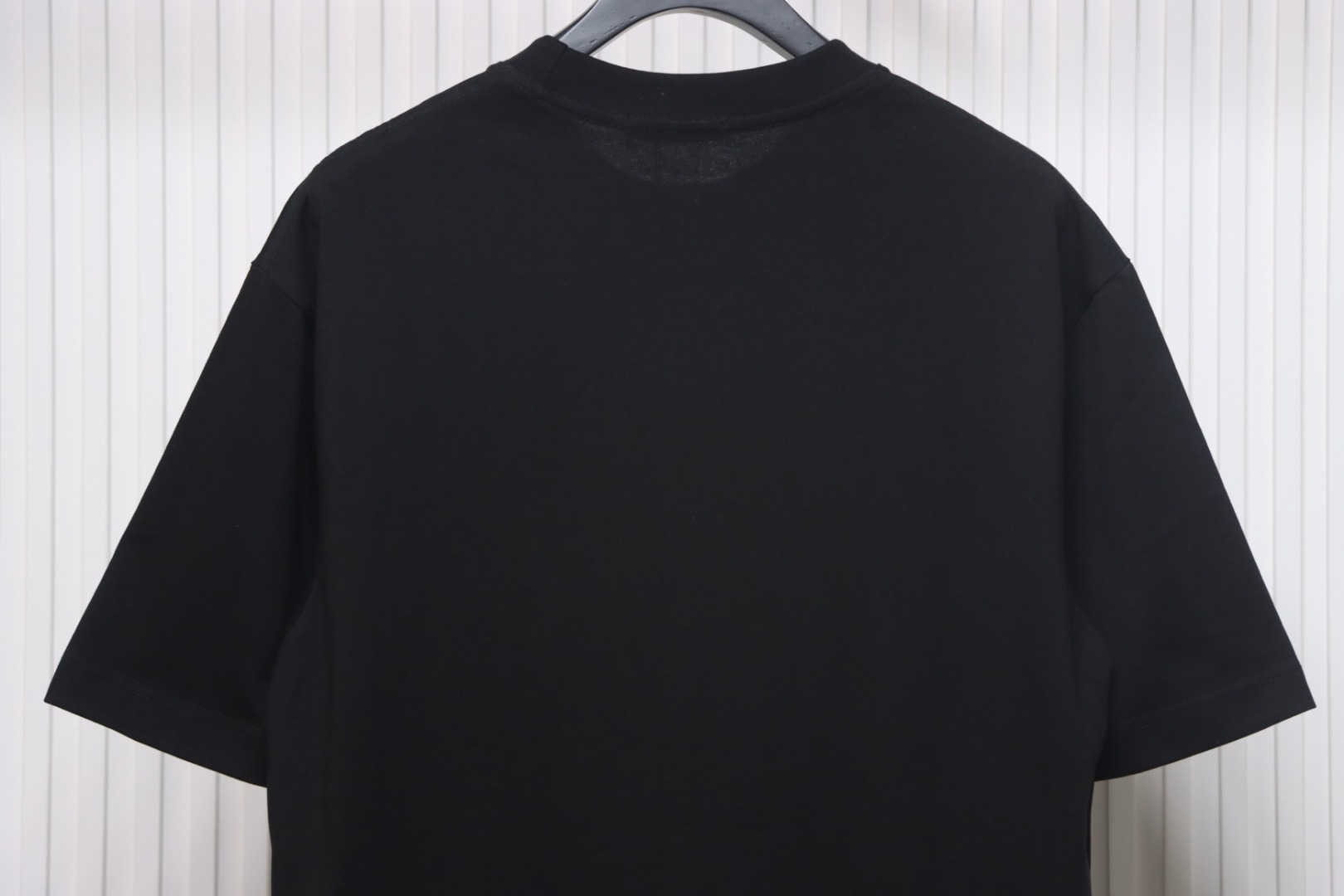 Givenchy Shoulder Hand-Painted Letters Printed Short Sleeve black