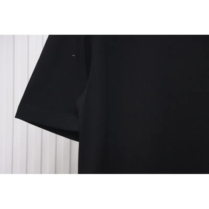 Givenchy Shoulder Hand-Painted Letters Printed Short Sleeve black
