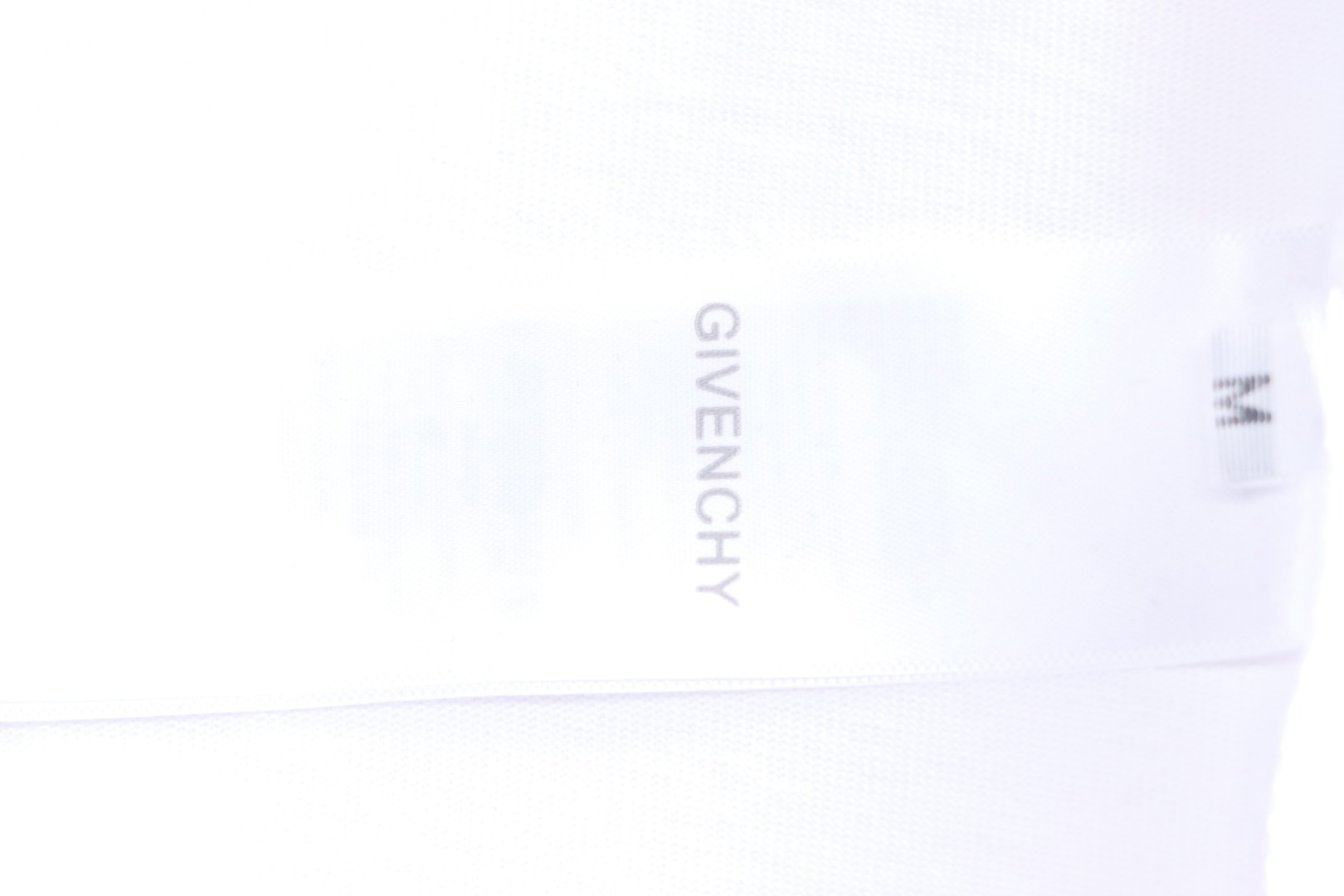 Givenchy Shoulder Hand-Painted Letters Printed Short Sleeve White