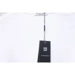 Givenchy Shoulder Hand-Painted Letters Printed Short Sleeve White