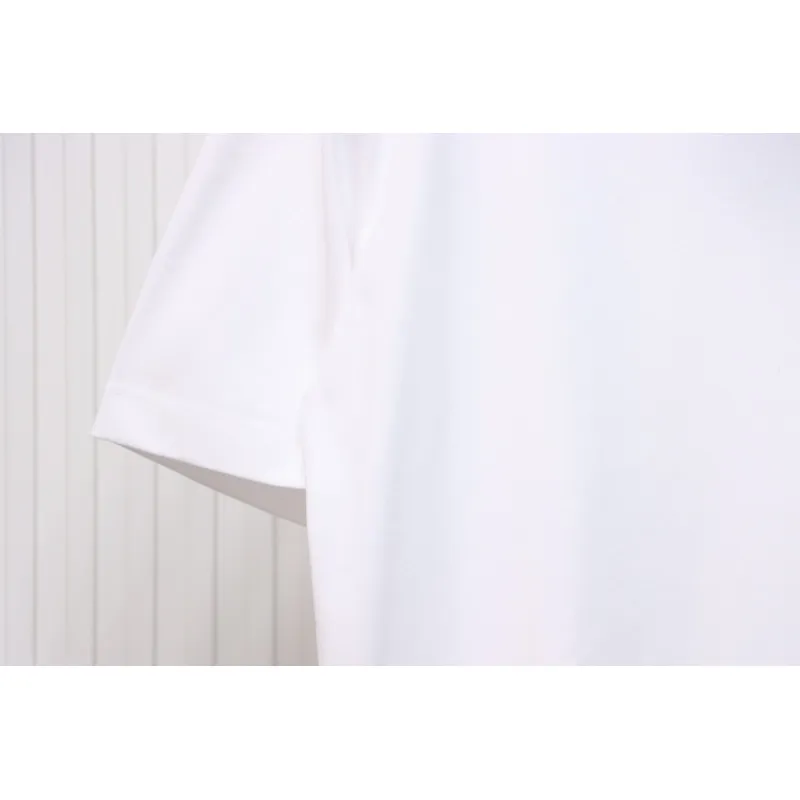 Givenchy Shoulder Hand-Painted Letters Printed Short Sleeve White