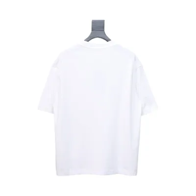 Givenchy Shoulder Hand-Painted Letters Printed Short Sleeve White 02