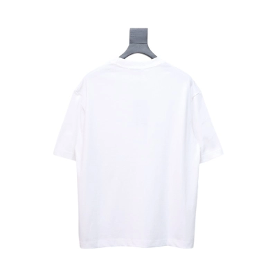 Givenchy Shoulder Hand-Painted Letters Printed Short Sleeve White 02
