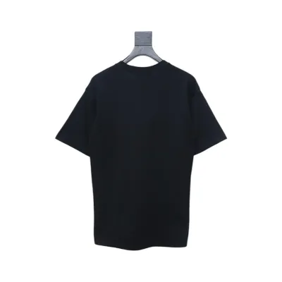 Gucci 22ss Smiley Face Print Short Sleeve Black 02