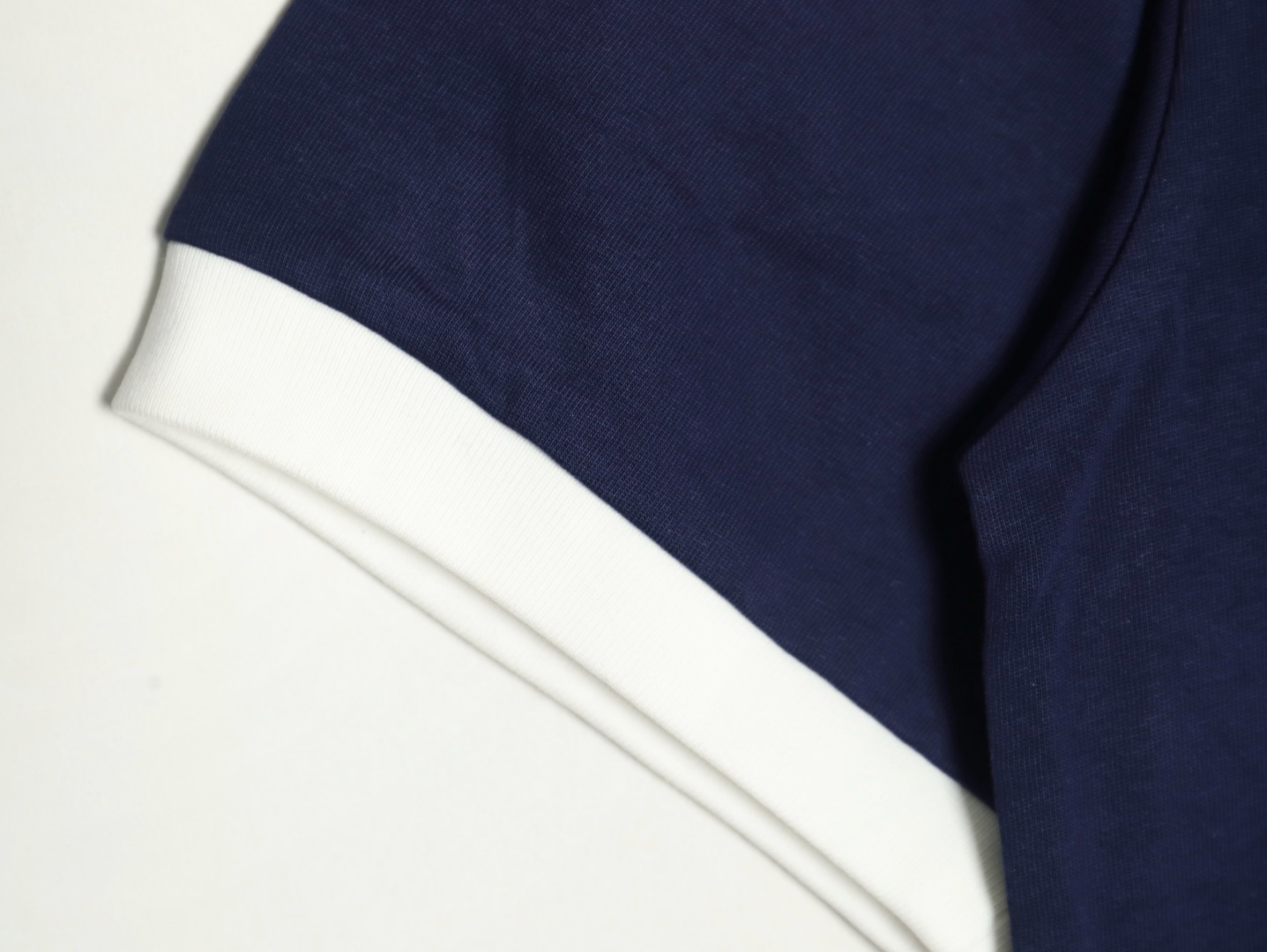 Gucci 23ss 1921 embroidered logo contrast short sleeve Blue