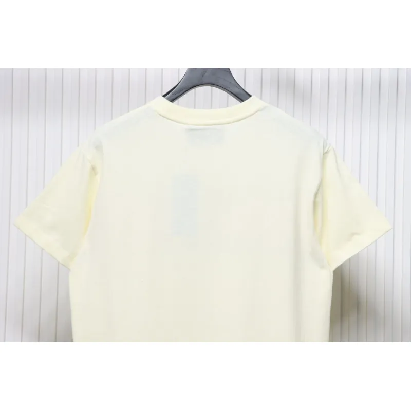 Gucci 23ss Double G interlocking stripes print short sleeves Beige