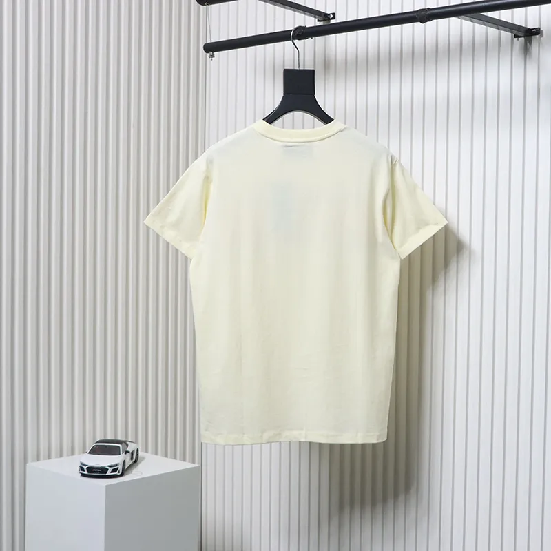 Gucci 23ss Double G interlocking stripes print short sleeves Beige