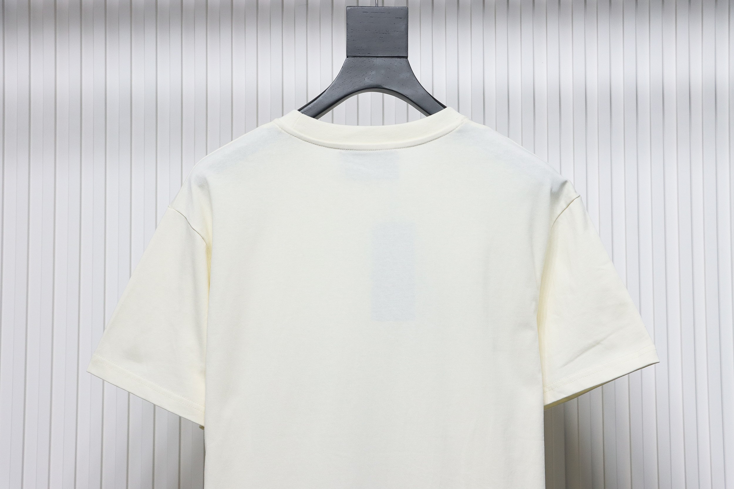 Gucci 23ss Old Flower Rabbit Patch Embroidered Short Sleeve Beige