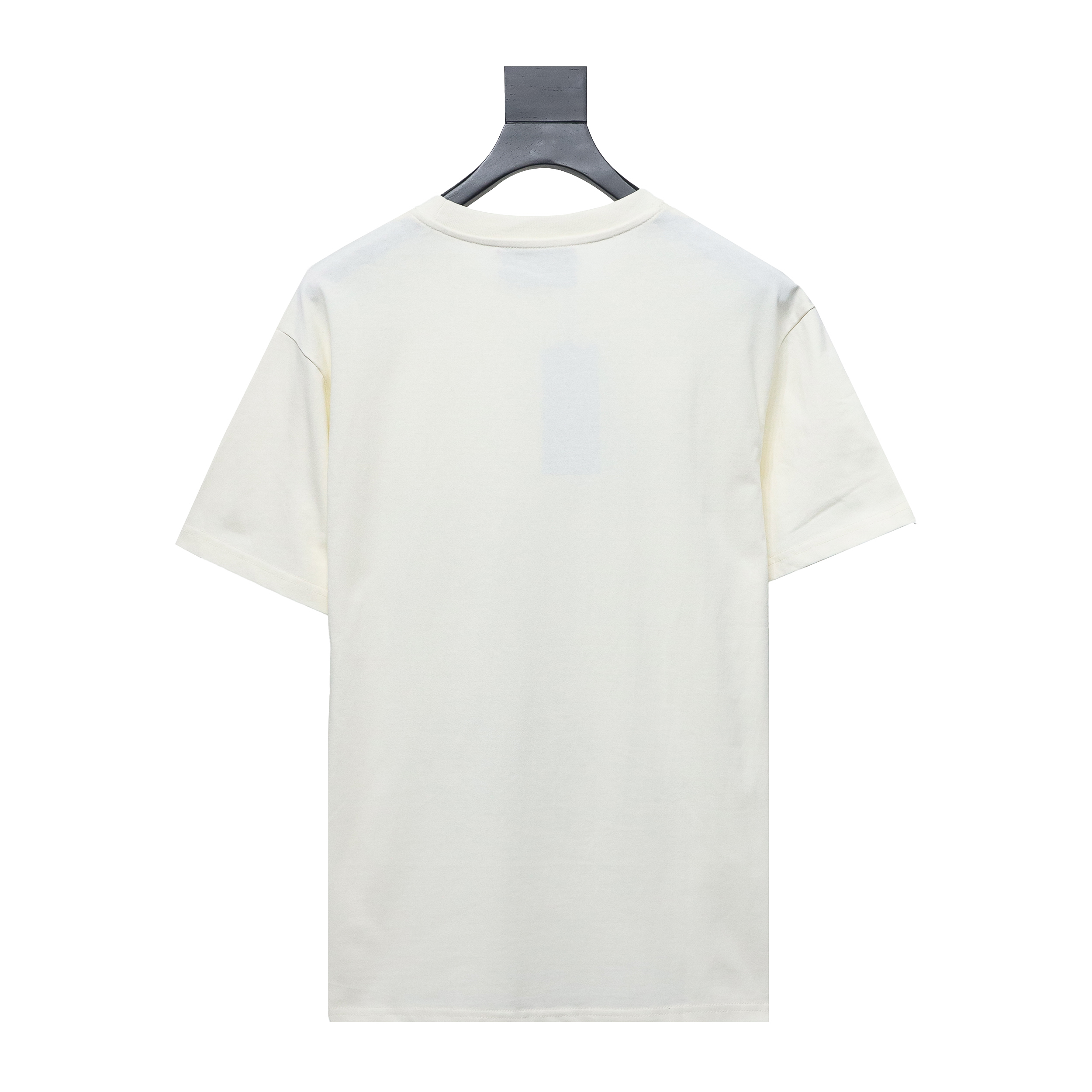 Gucci 23ss Old Flower Rabbit Patch Embroidered Short Sleeve Beige