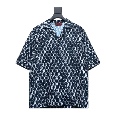Gucci 24ss all over lettering short sleeve shirt 01