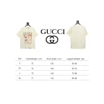 Gucci 24ss cartoon print short sleeves beige