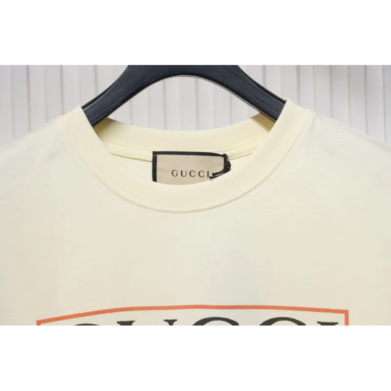 Gucci 24ss cartoon print short sleeves beige