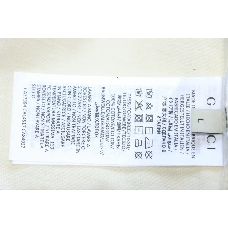 Gucci 24ss cartoon print short sleeves beige