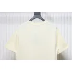 Gucci 24ss colorful letter print short sleeves beige