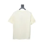 Gucci 24ss colorful letter print short sleeves beige
