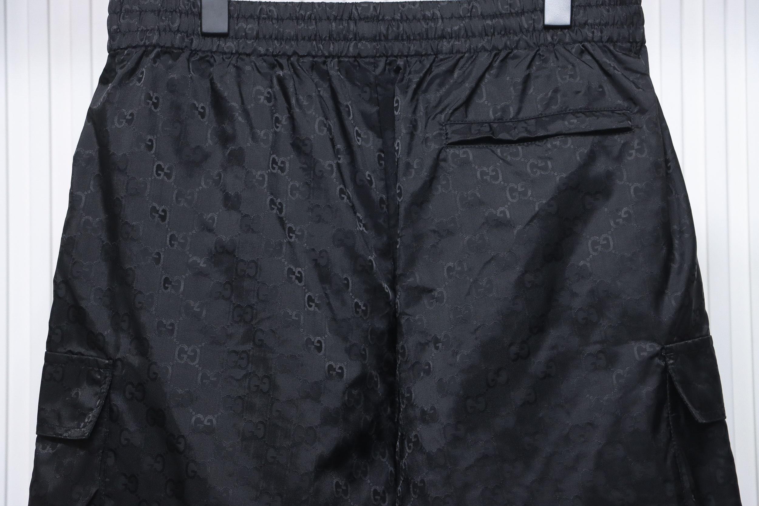 Gucci 24ss Double G Jacquard Cargo Shorts Black