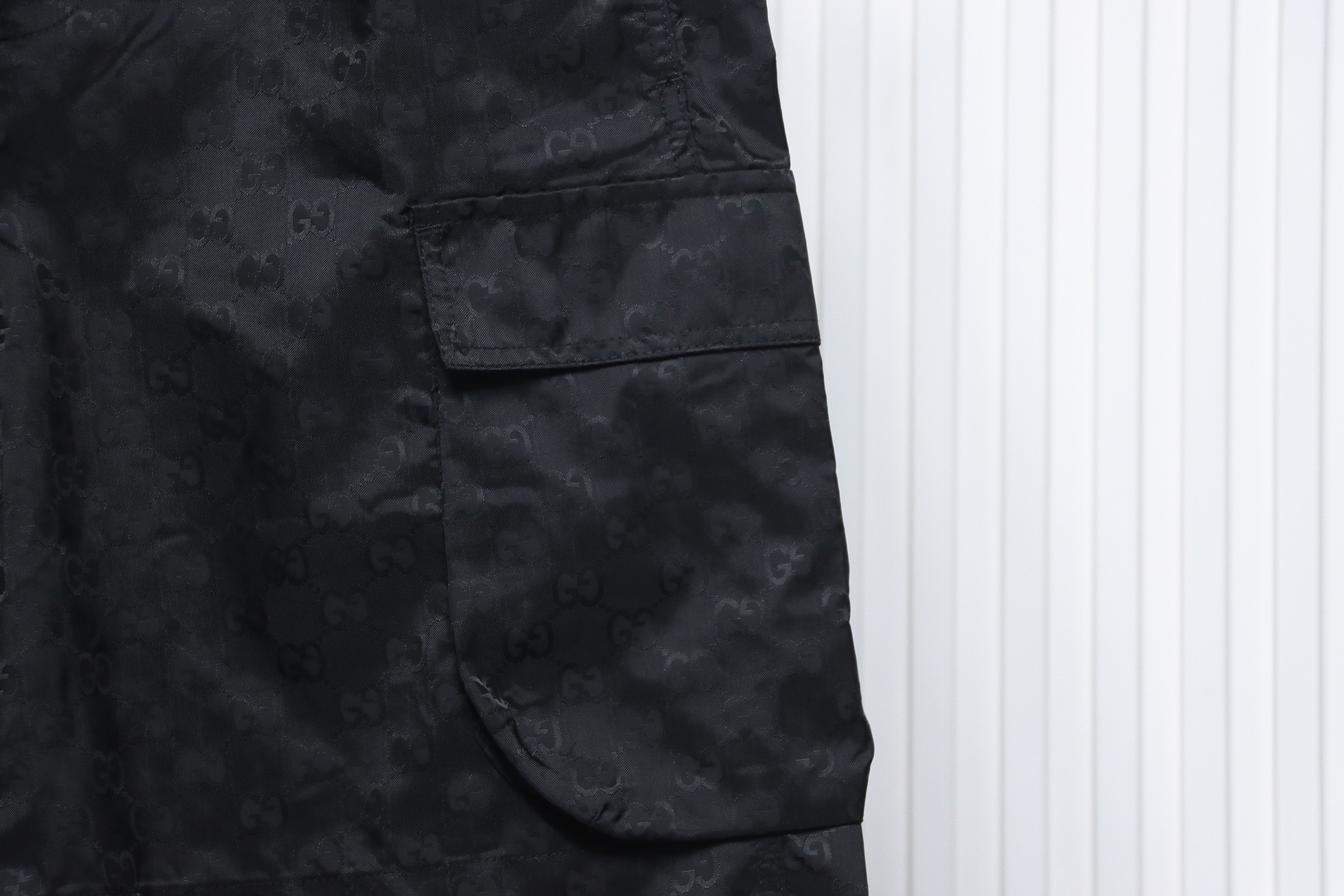 Gucci 24ss Double G Jacquard Cargo Shorts Black